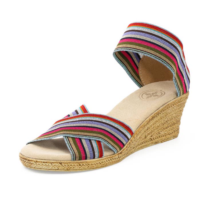 Spring26 Cannon - Ankle Strap Espadrille Wedge Sandal for wholesale by Charleston Shoe Co.