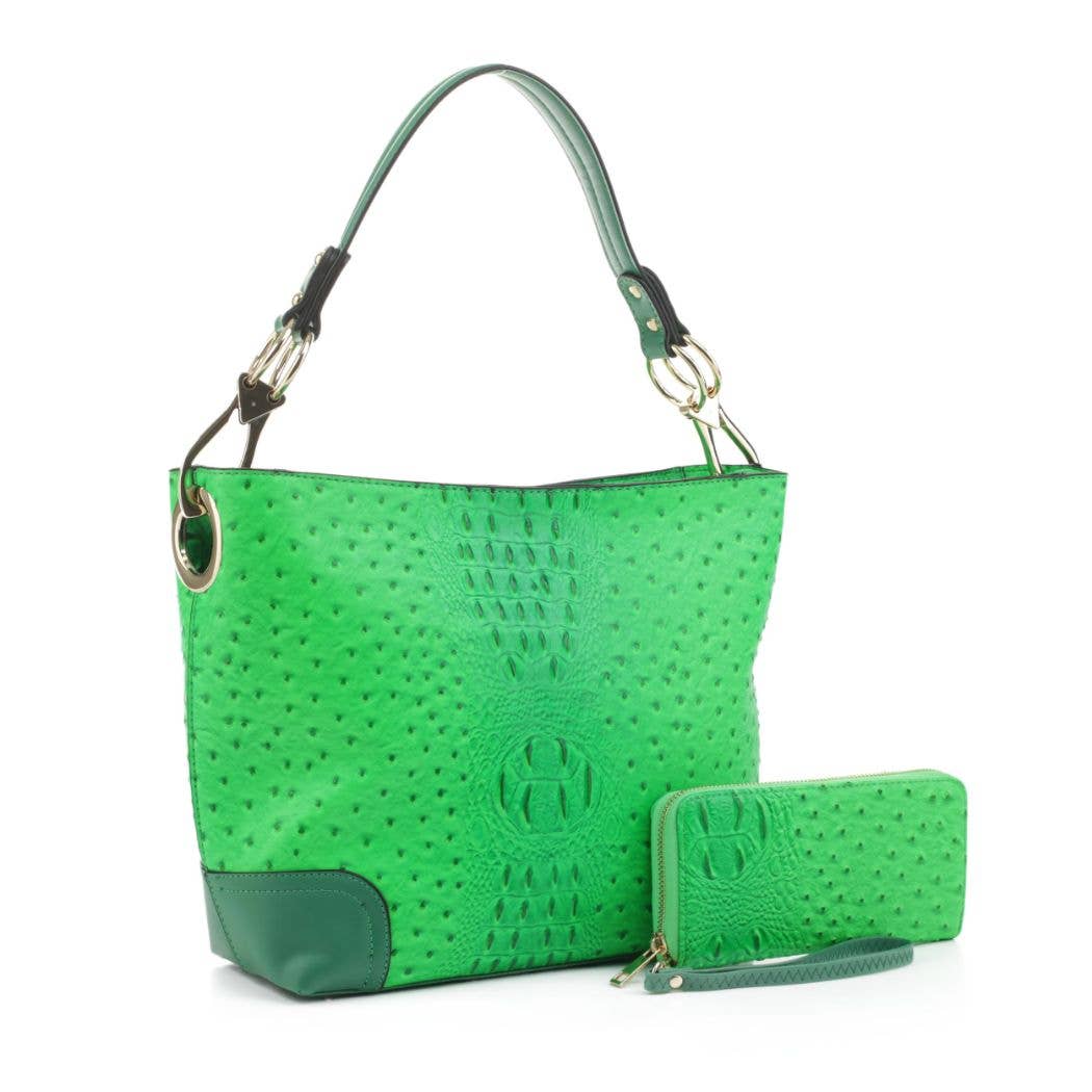 MKF Collection - Wholesale Shoulder Bag - Women's - MKF Collection Wandy Soft Vegan Leather Hobo and Wallet Set9