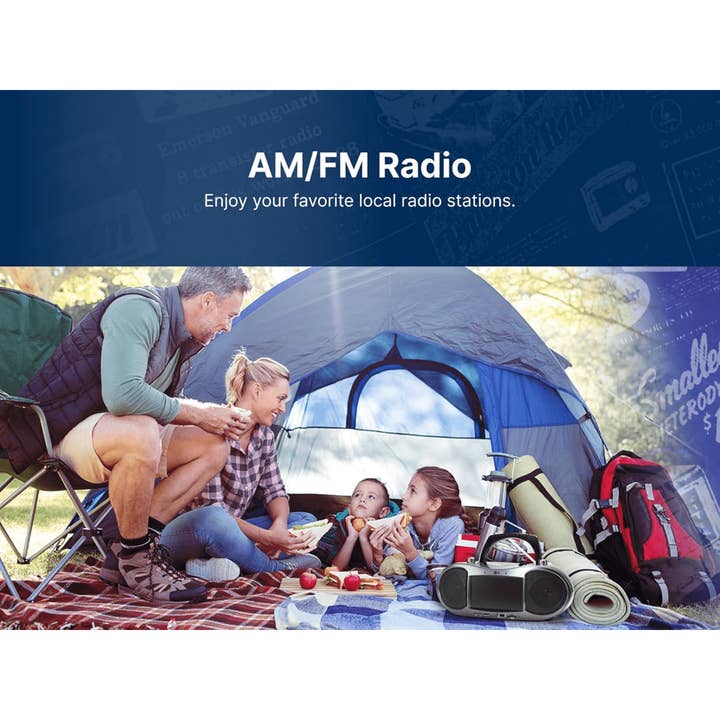 JupiterGear Home - Wholesale Speakers - Emerson 7” Bluetooth DVD Boombox with AM/FM Radio2