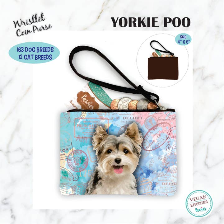 pawies – wholesale Coin purse – Women’s – Yorkie Coin Purse • Floor Display Optional1