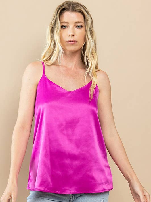 TCEC - Wholesale Tank Top - Women's - CT8590-Satin Flirty Tank Top