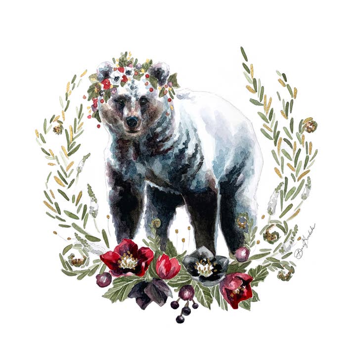 Hellebears | Print för wholesale av Whimsical Art by Darcy Goedecke