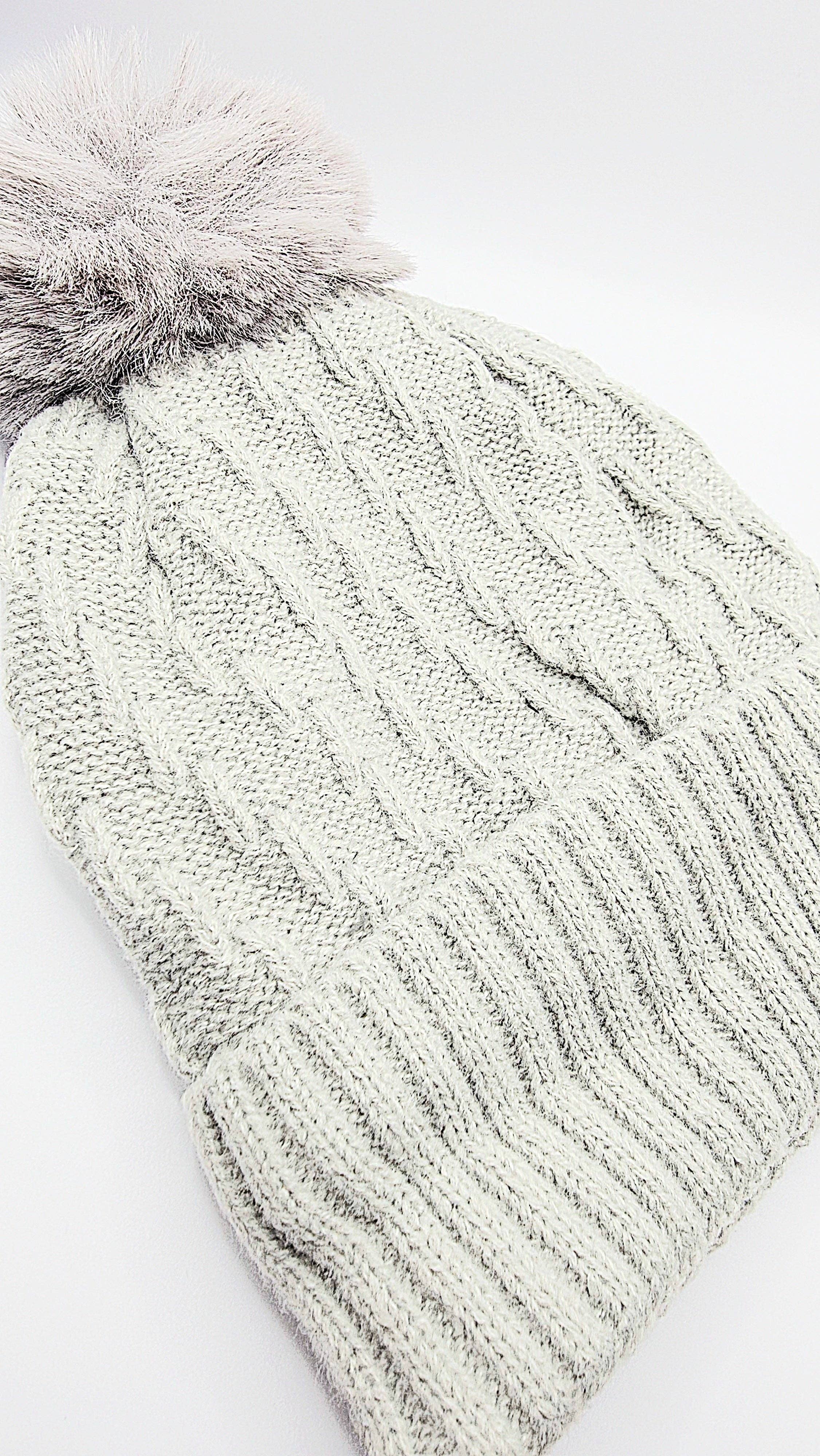 Arya Jewellery Wholesale - Venta al por mayor Gorro de lana - Mujer - Pack de 12 gorros de punto grueso con pompón.3