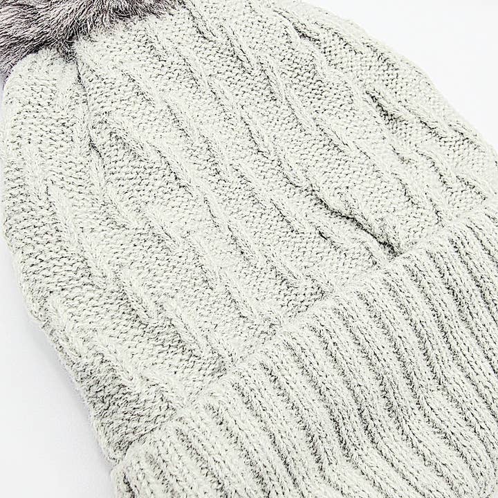 Arya Jewellery Wholesale - Venta al por mayor Gorro de lana - Mujer - Pack de 12 gorros de punto grueso con pompón.3