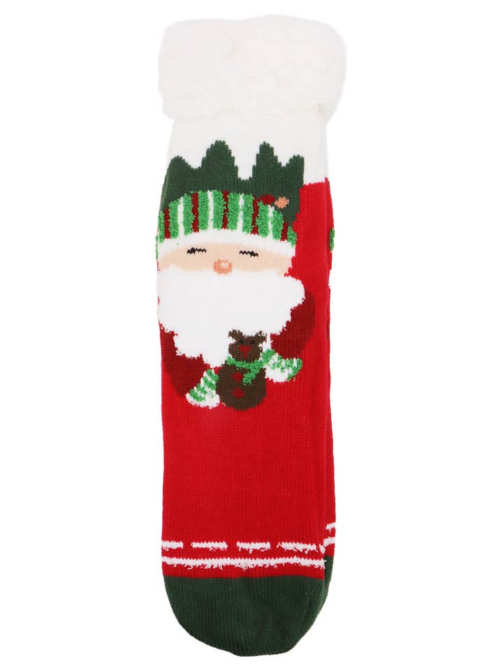ASSORTED Christmas Thick Fleece Non-slip Lounge Socks for wholesale on Faire9