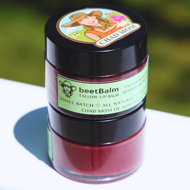 Beetroot Lip Balm - beetBalm for wholesale by Tallow Skin Creams | Chad Mom