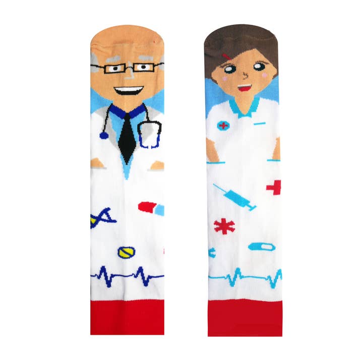 Calcetines alegres para enfermeras y doctores para venta al por mayor de Človiečik