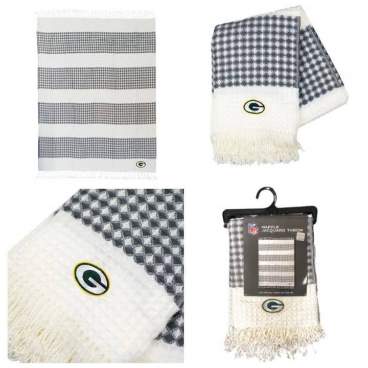 Jacquard Throw 50"x60"- Green Bay Packers for wholesale by St. Louis Wholesale LLC