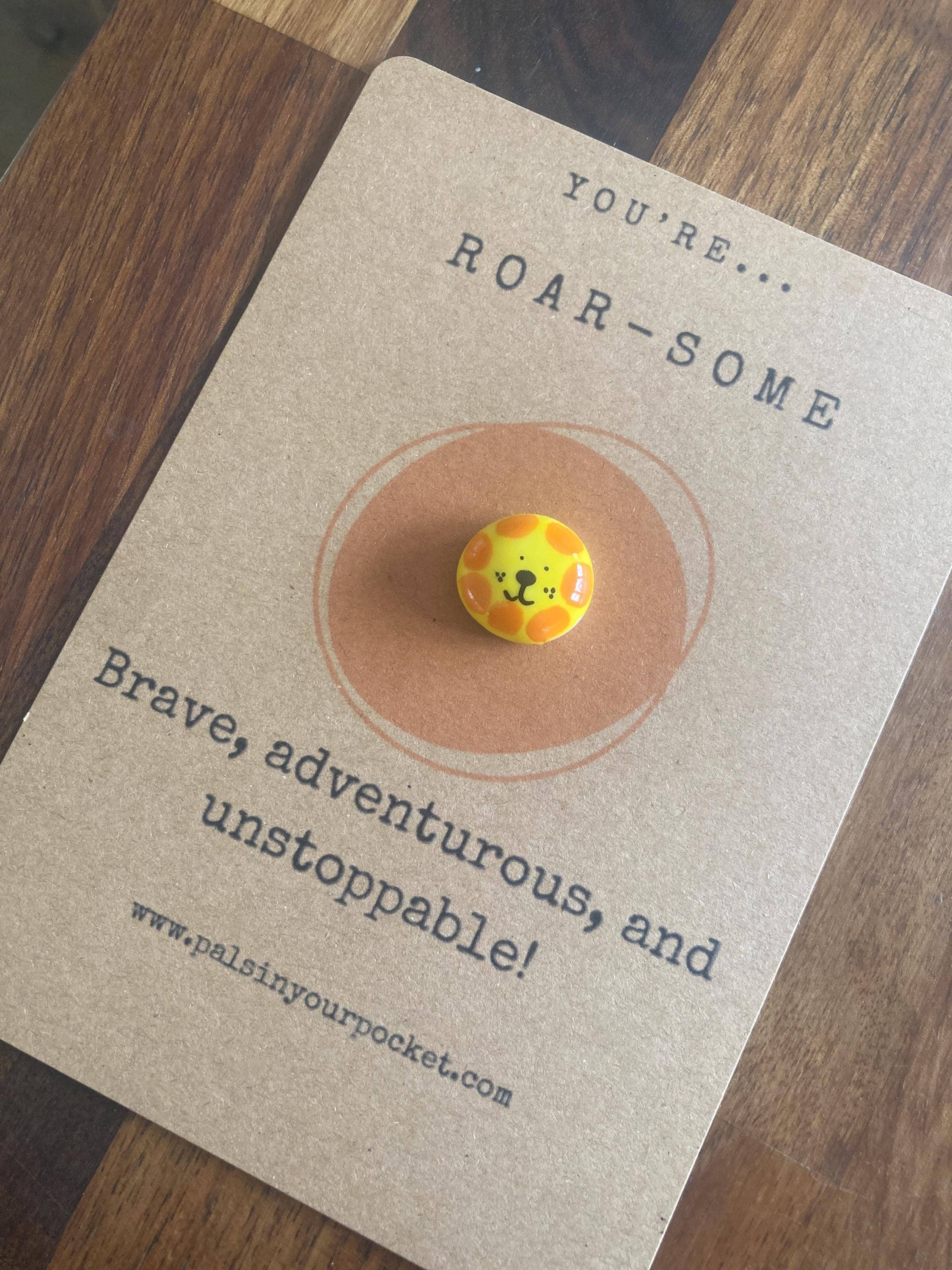 Pals in your Pocket – wholesale Keepsake coin/token – Encouragement Lion Pebble. Gift For Child. Confidence.4