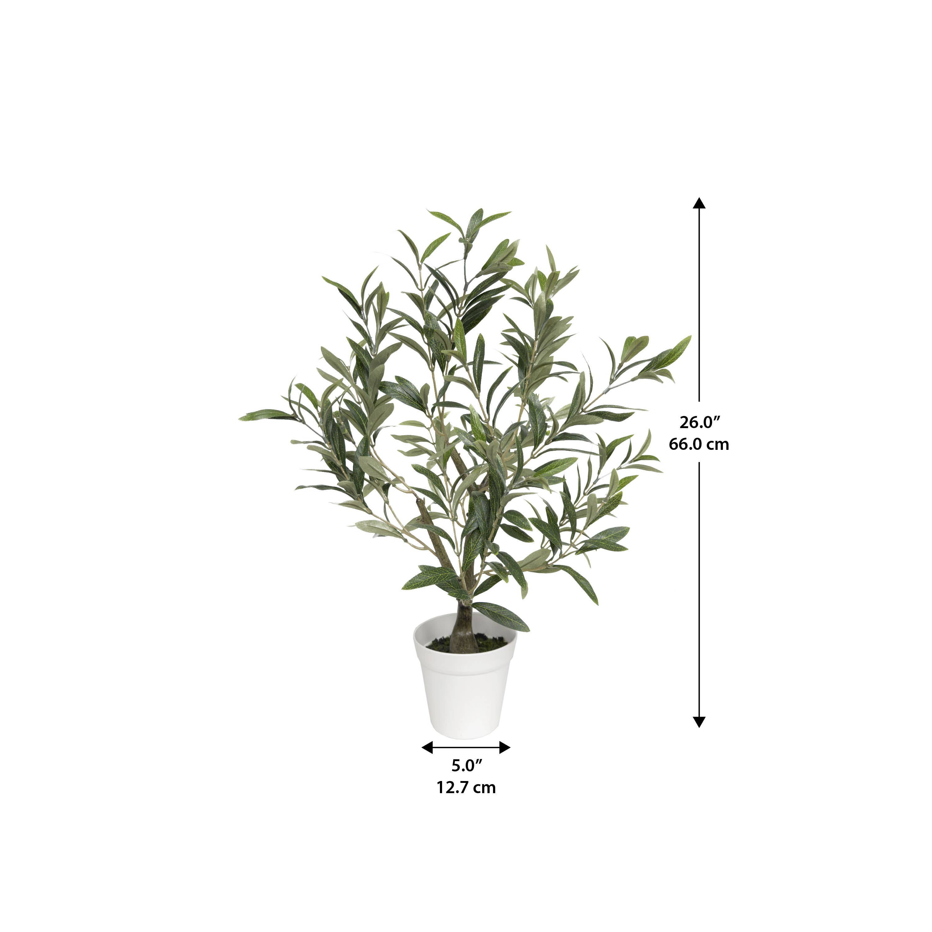Algreen - Wholesale Artificial Plant - 26" Faux Olive Tree – 5" Pot2
