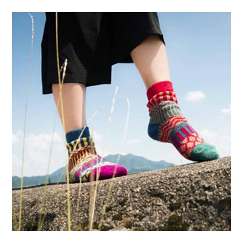 Sheer Trend – Engroshandel Strømper - Dame – Farverige trykte varme damesokker3