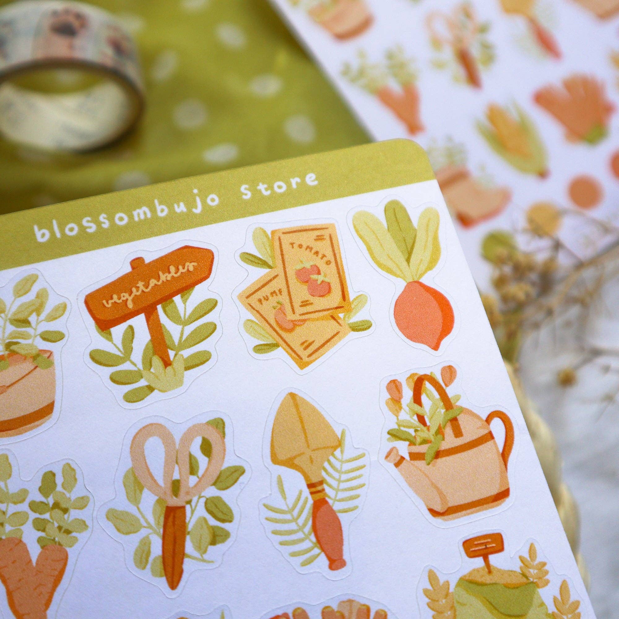BlossomBujo Store - Vendita all'ingrosso Adesivo - Stickersheet - Gardening2