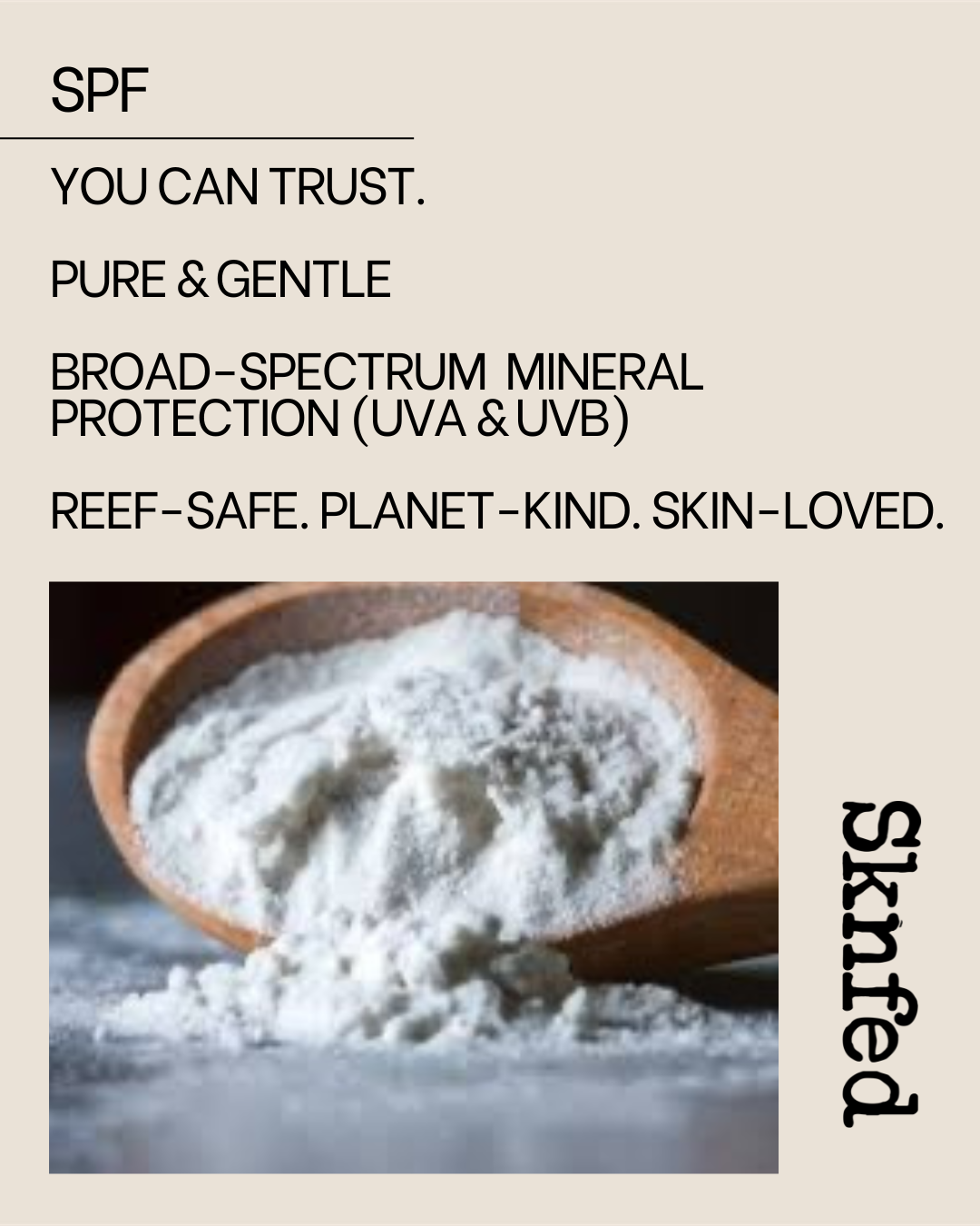 Sknfed – wholesale Sunscreen – ORGANIC SPF30 FACE CREAM - SOOTHING & HYDRATING2