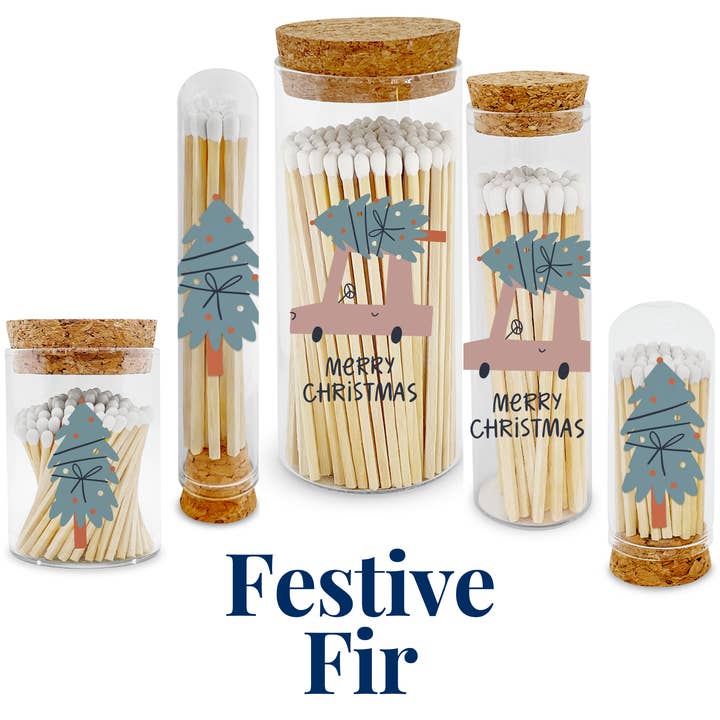 Festive Fir Decorative Matches - Gifts & Stockings for wholesale by Thankful Greetings
