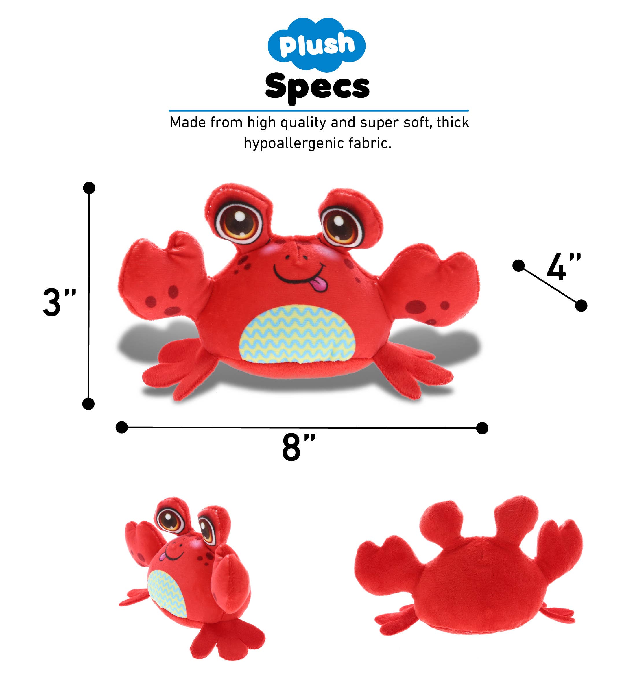 Cota Global - Wholesale Stuffed/Plush Toy - Kids & Baby - Plush Buddies - Crab2
