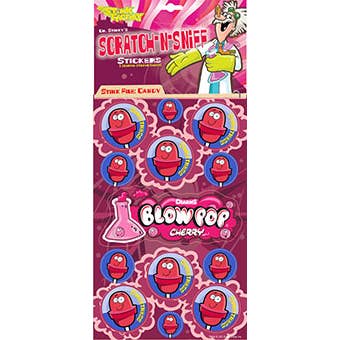 Blow Pop Cherry Scratch-N Sniff Sticker for wholesale by JFL Enterprises