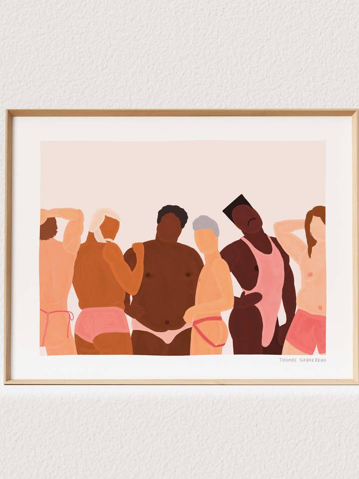 Tirage d'art "Them in lingerie" (A3) pour la vente par Thomas Gravereau