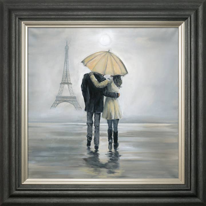 Impression encadrée Parisian Moment Signature (26 « x26") pour la vente par Bree Merryn Art Ltd