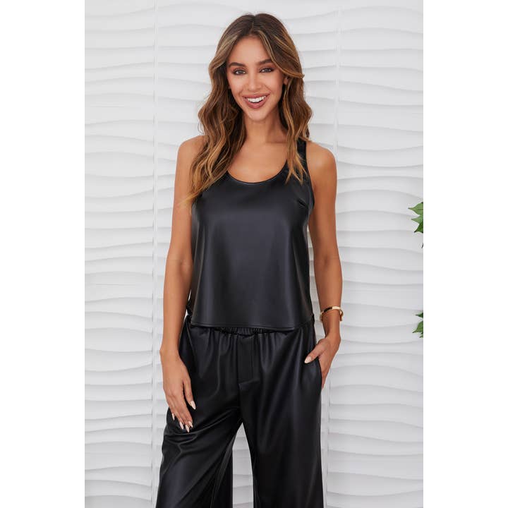 VEGAN LEATHER TANK (77113) and other Purchase Wholesale milano. Free Returns & Net 60 Terms on Faire trending on Faire.
