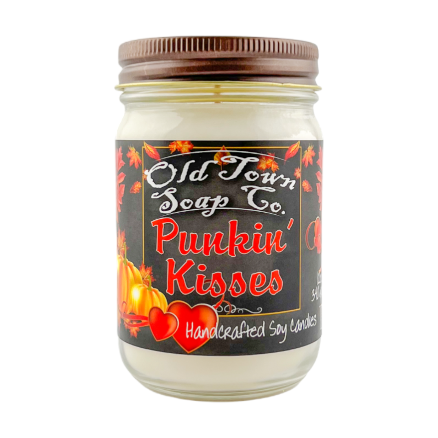 Old Town Soap Co. - Wholesale Jar/Filled Candle - Fall Scented 12oz Candles - Avail in 11 Perfect Fall Scents10