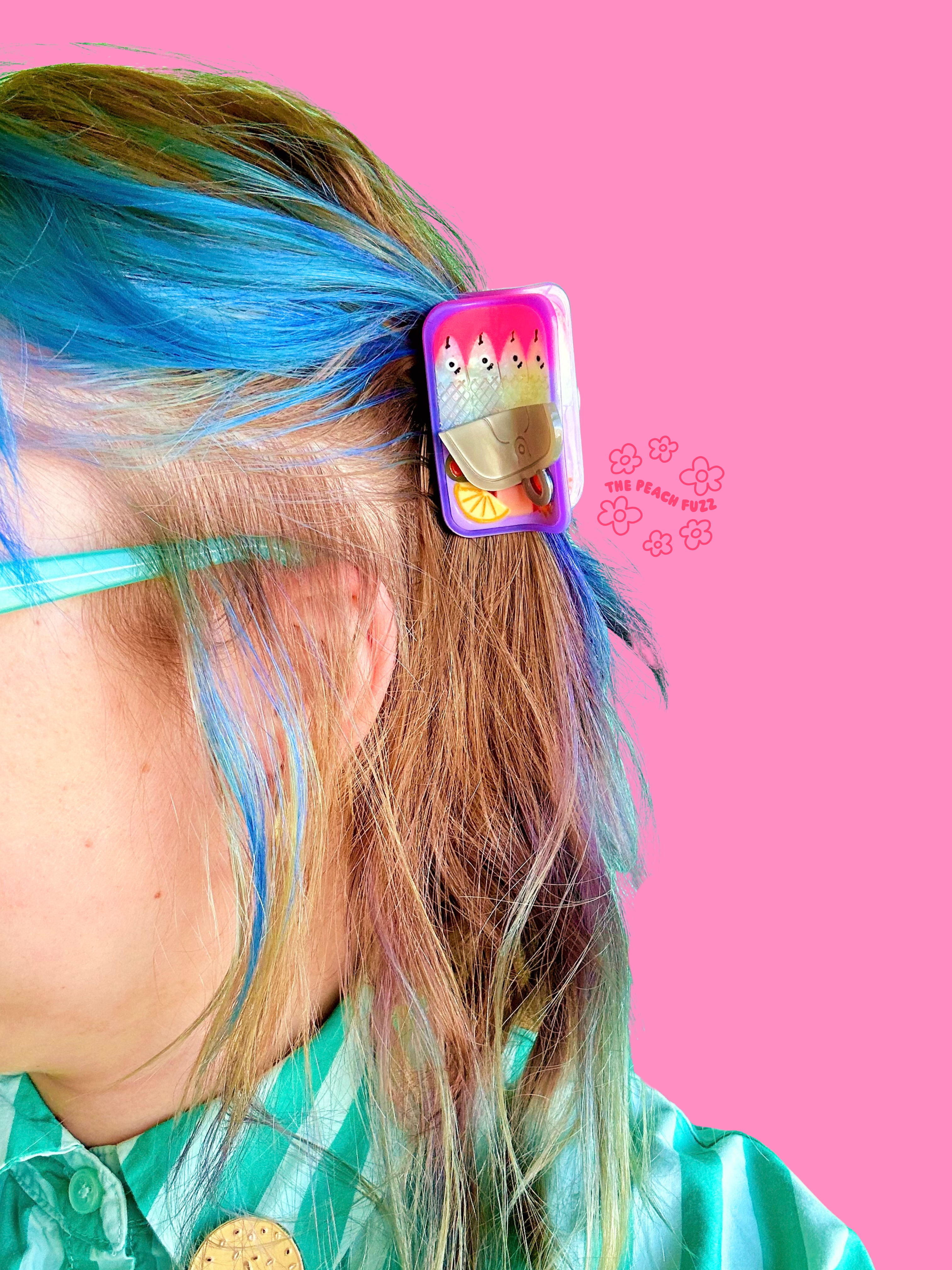 The Peach Fuzz – Engroshandel Hårtilbehørssæt – Kvinder – Sardin Hårklo3