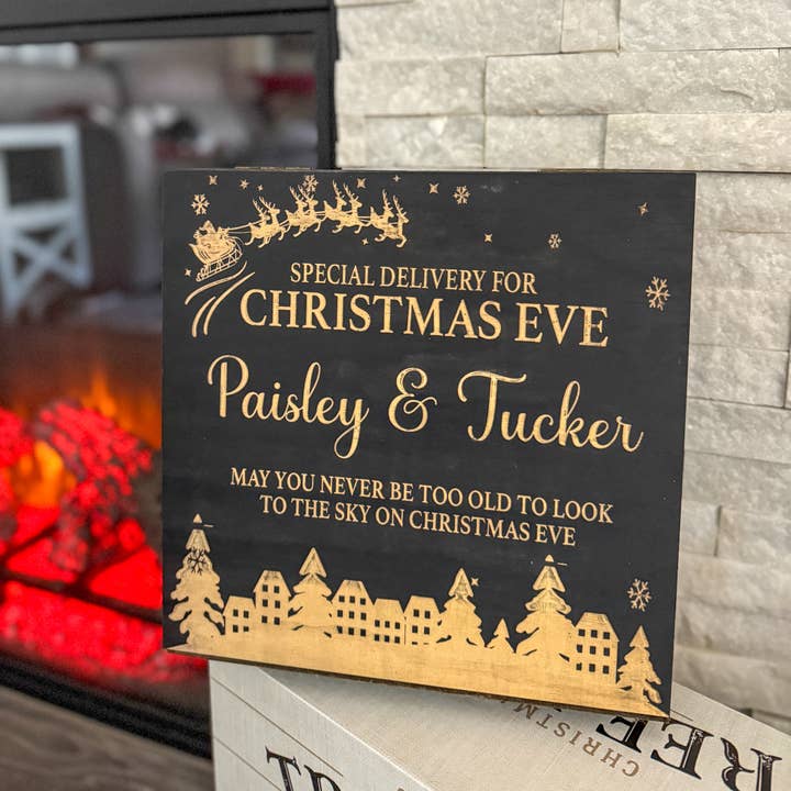 Personalized Christmas Eve Box G240 for wholesale by Paisley Grace Makery