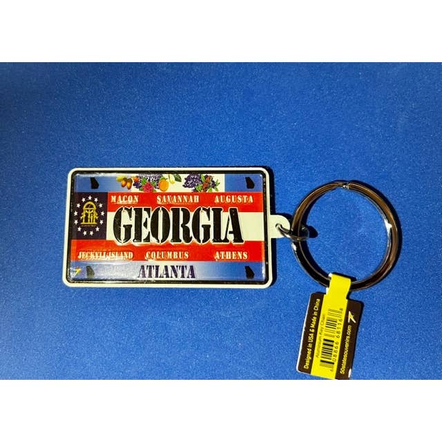Georgia - GA Aluminium præget nøgleringe for engroshandel hos 7 Star