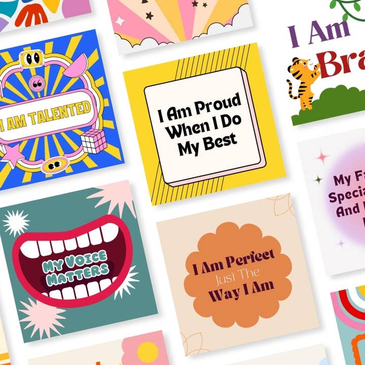 PleaseNotes Goods - Affirmation-Filled Goods - Wholesale Learning Cards - Kids & Baby - Building Blocks Kids Affirmation Card Deck8