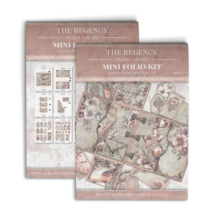 Kit Mini Folio Stile 1 Pesca Regency Parfait per la vendita all'ingrosso da parte di Scrapbook Resource Co