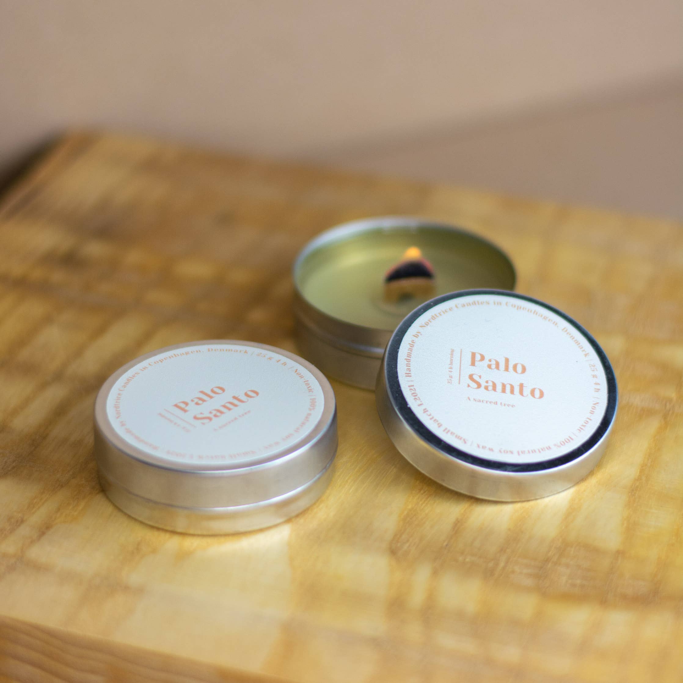 Nordtrice - Wholesale Travel Candles - Mini scented soy candles, Palo Santo1