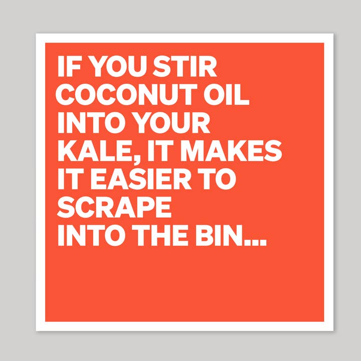 Biglietto di auguri con olio di cocco per la vendita all'ingrosso da parte di Icon