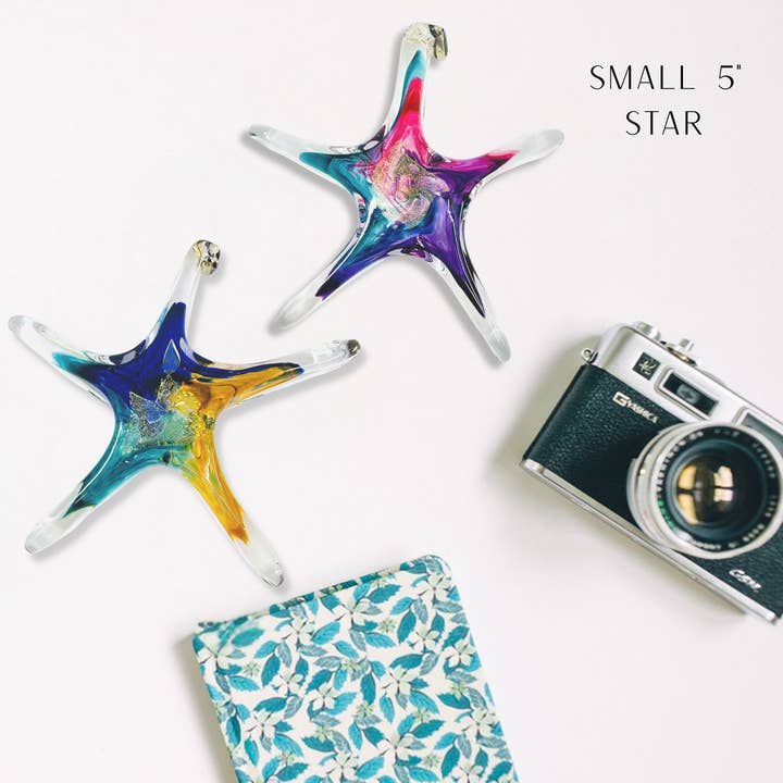 Estrelas pequenas de 5" por atacado de Luke Adams Glass