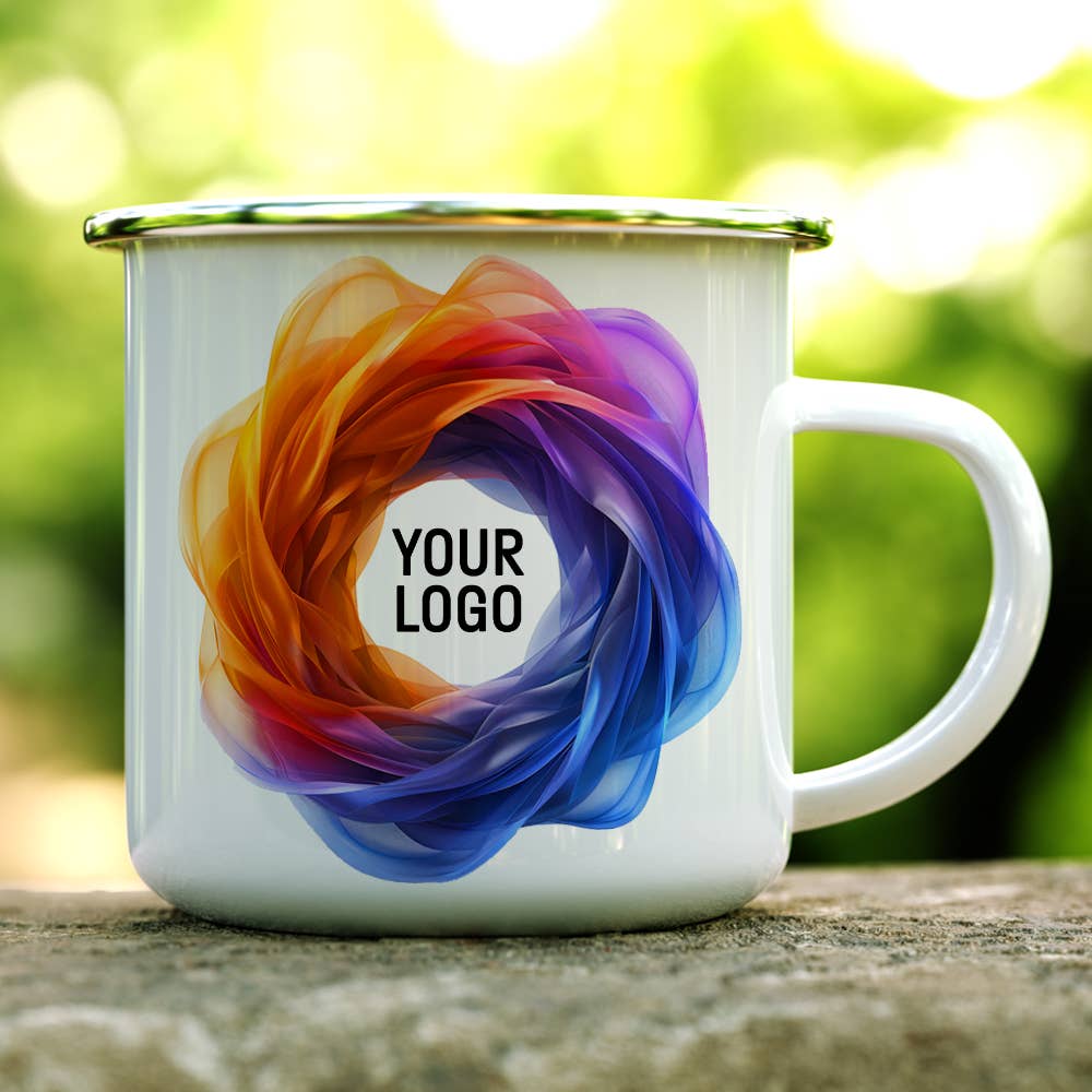 Loftipop - Wholesale Coffee Mug - Your Custom Design or Logo on a 12oz or 16oz Enamel Camp Mug1
