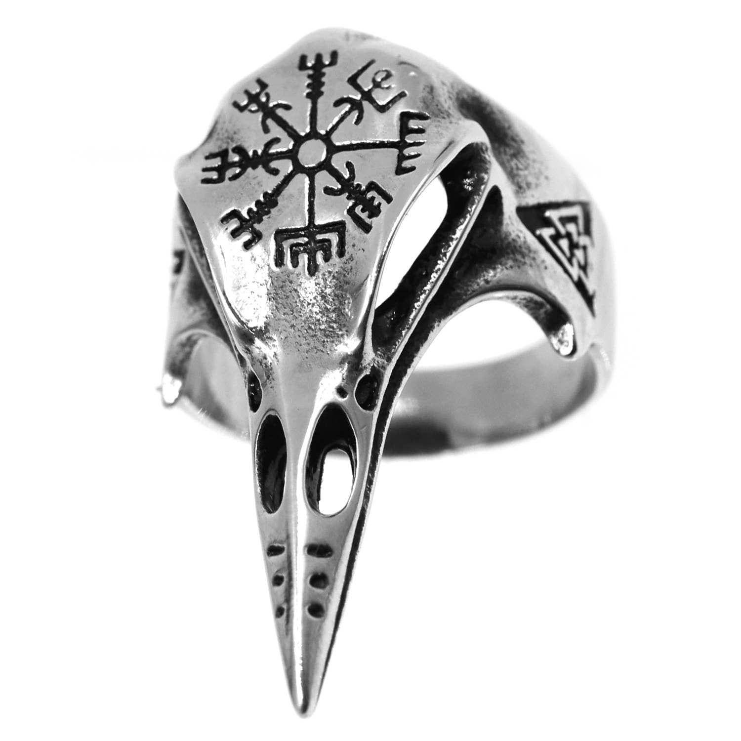 Awaken - Wholesale Cocktail/Statement Ring - Raven Skull Ring-A-508M2