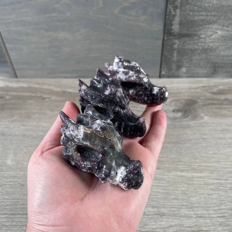 Keystone Crystals - Vente Pierre et cristal de spiritualité - Crânes de dragon en pierres précieuses – Sculptures en cristal en gros9