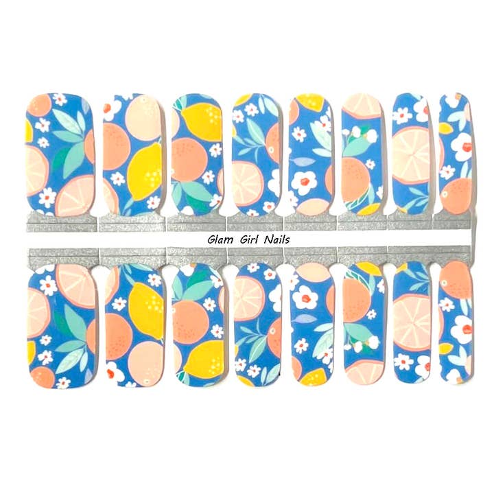 Fruit Salad Nail Wraps for wholesale by Glam Girl Nails