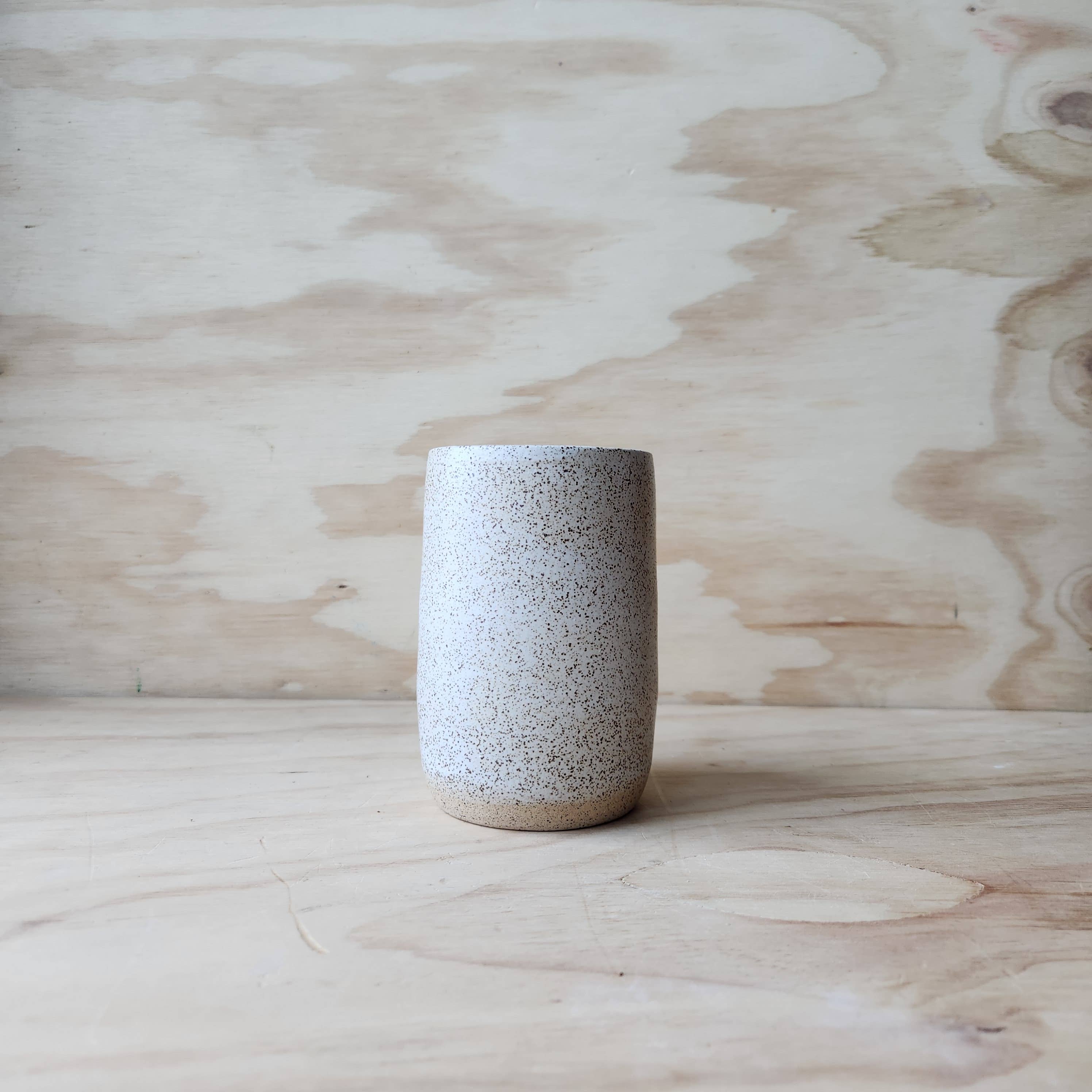 Tactile Earth - Wholesale Insulated Mug/Tumbler - Classic Ceramic Travel Tumbler: Specky White5