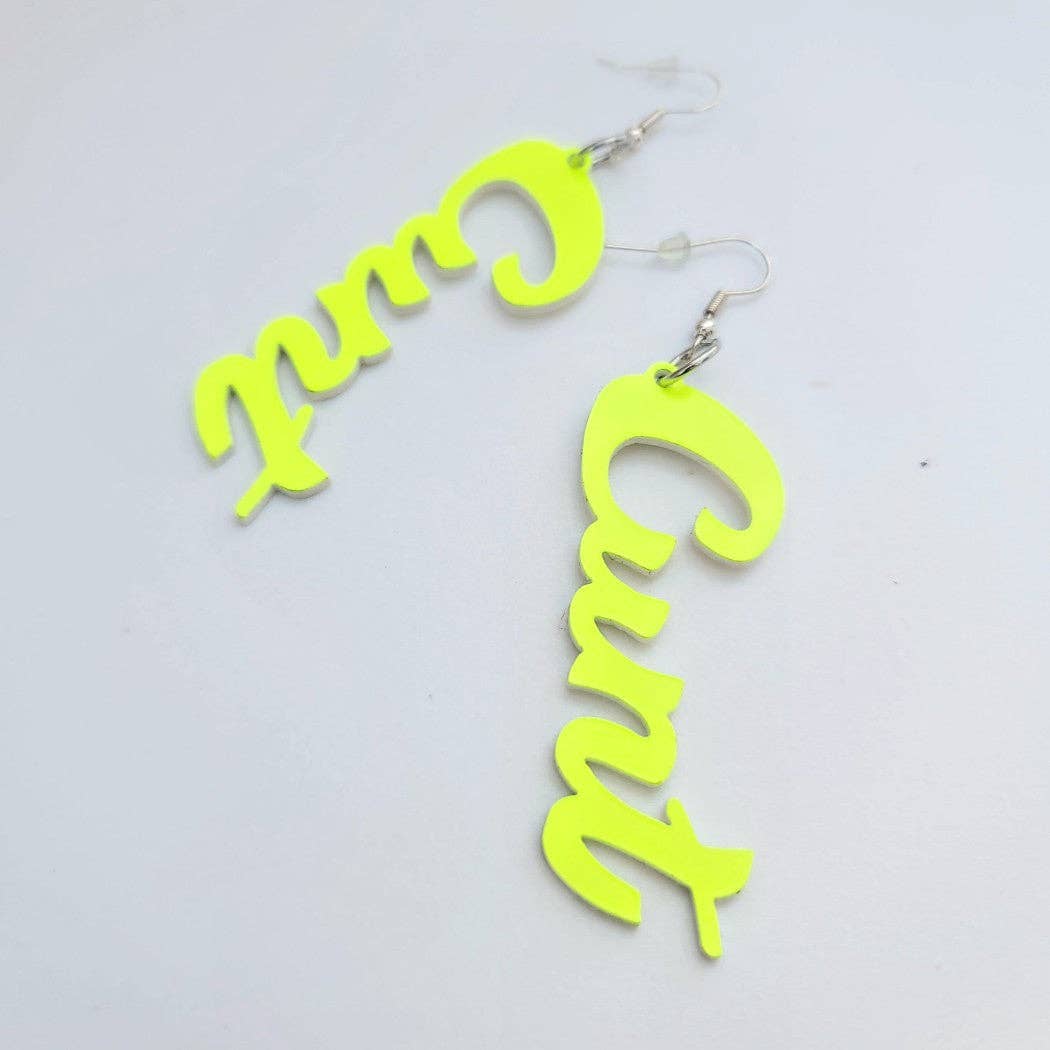Mixtape Your Life - Wholesale Dangle Earrings - Mini Cunt Dangle Earrings3