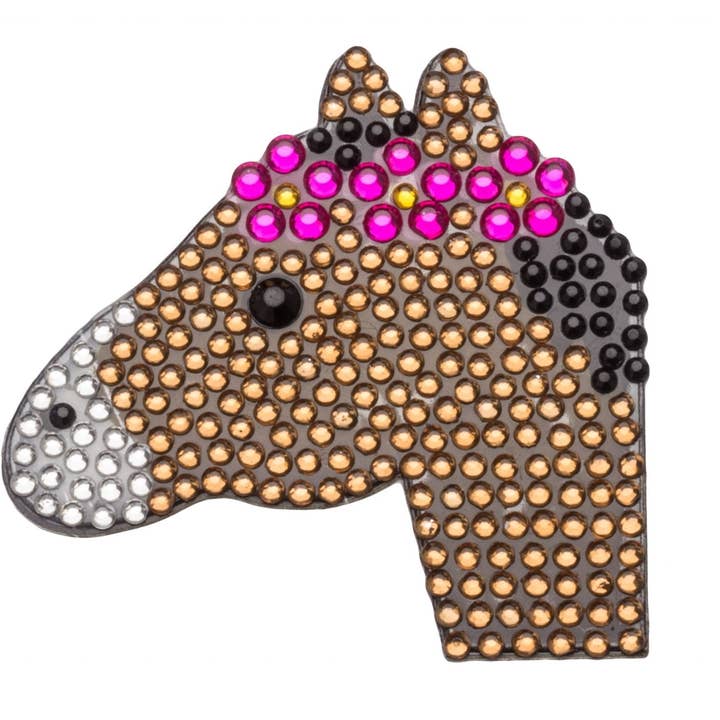 Pony 2" Rhinestone Sticker for wholesale by StickerBeans