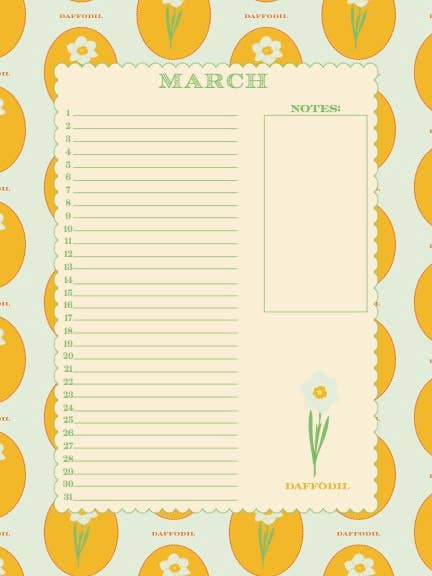 Bloom and Kettle – Großhandel Kalender – Ewiger Blumenkalender für den Geburtsmonat2