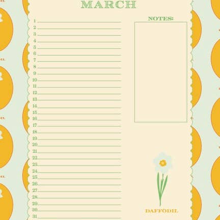 Bloom and Kettle – Großhandel Kalender – Ewiger Blumenkalender für den Geburtsmonat2