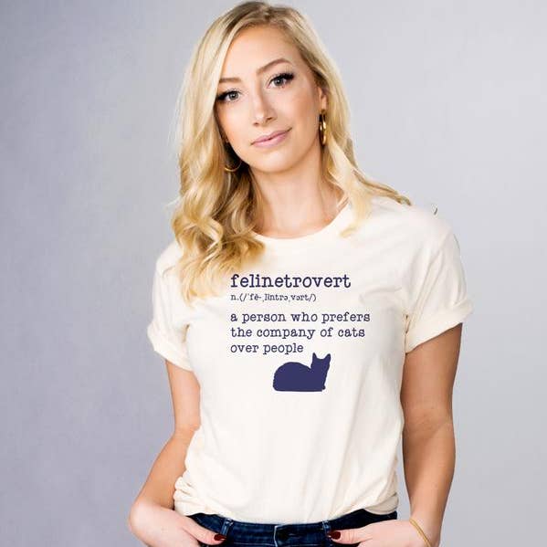 Felinetrovert Shirt for wholesale by femfetti