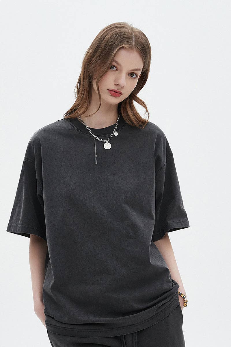 CZ Basics - Wholesale T-shirt - Uniseks - Oversized T-shirt met gewassen print23