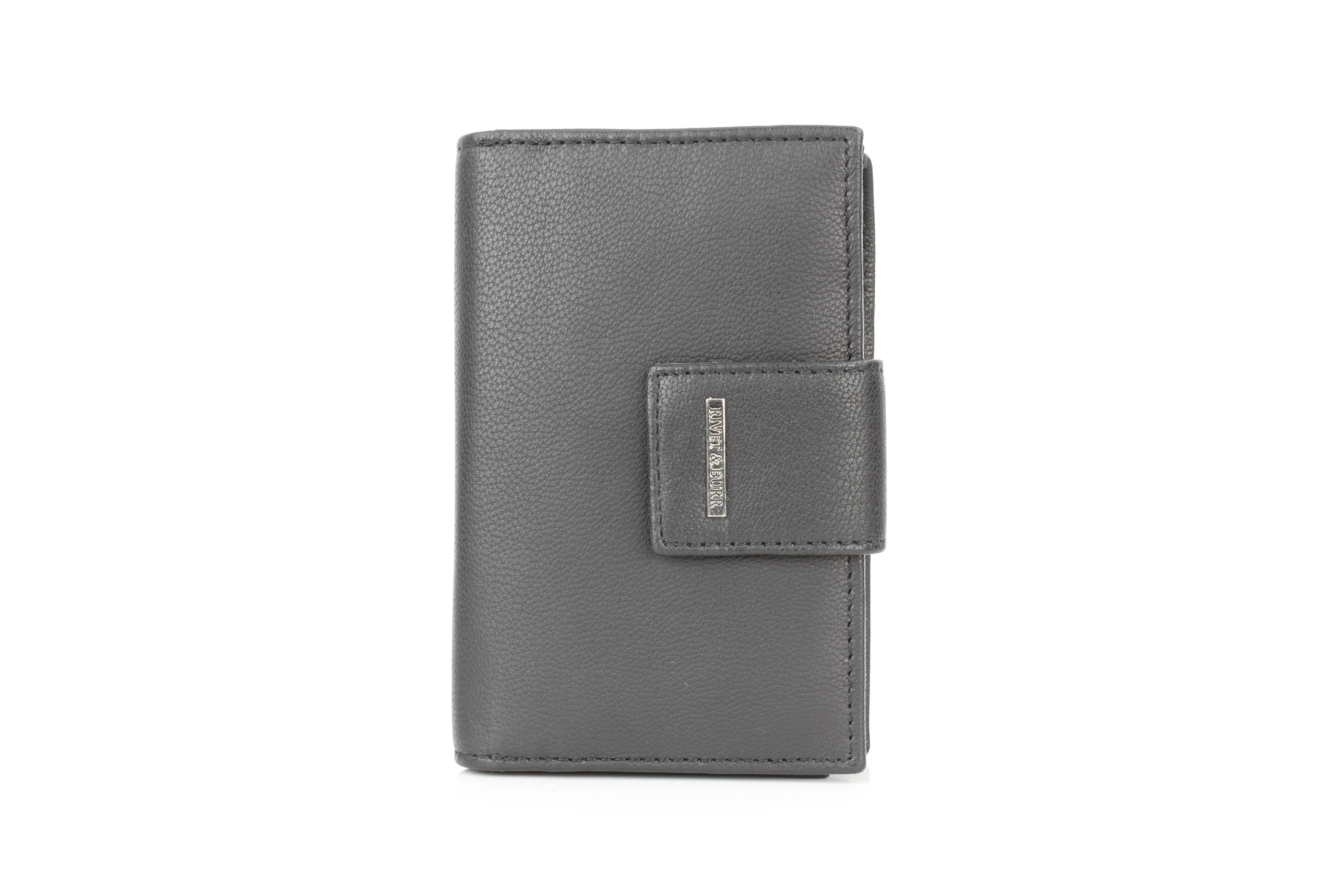 Leather Impressions Inc - Wholesale Wallet - Women's - Snap Leather Clutch Wallet | Zip Pocket RB LW 21 10010