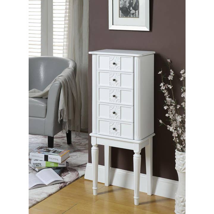 Greenwestons Jewelry Armoire, White for wholesale by Greenwestons