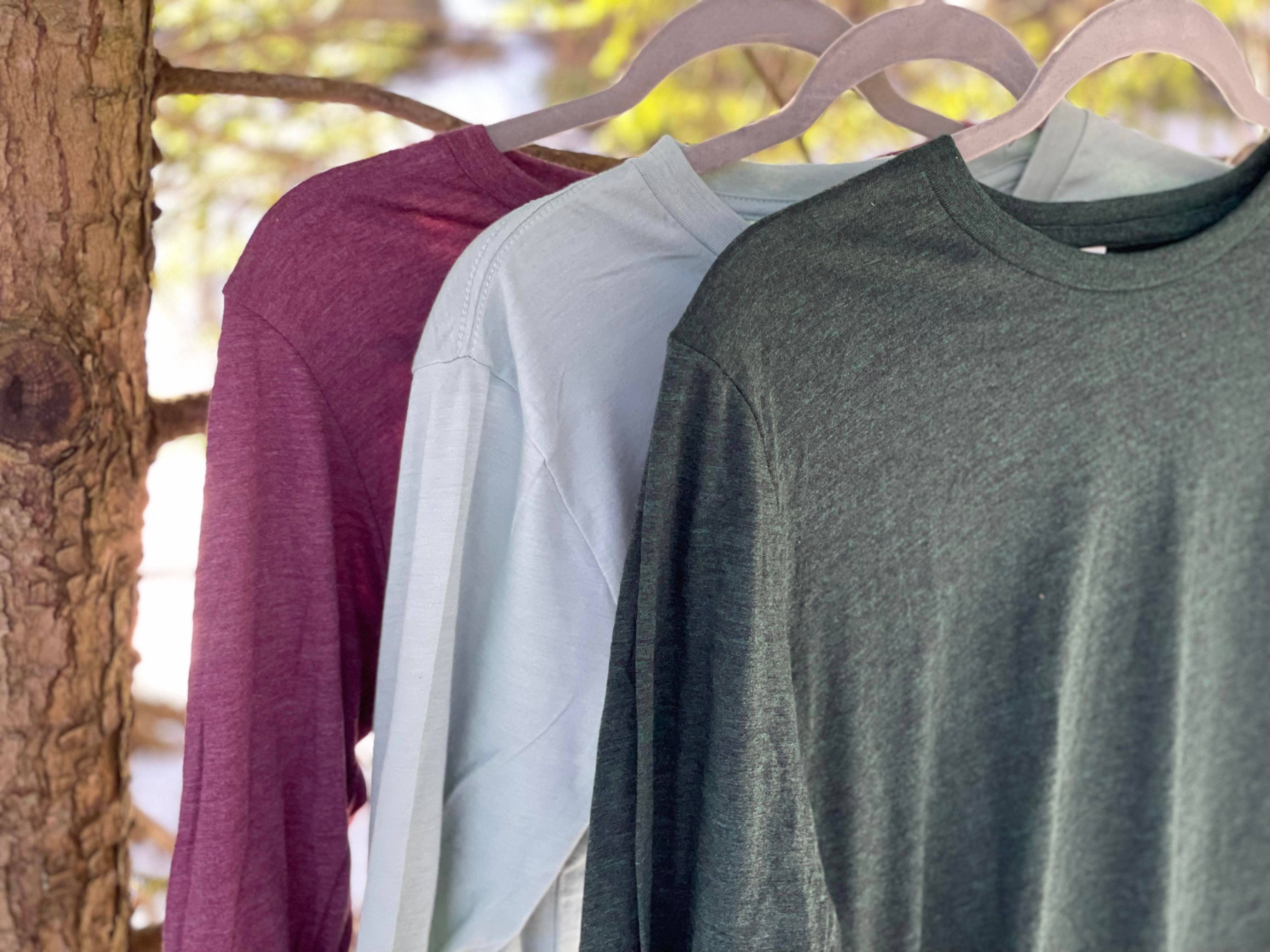 Reclaimed Maine Co. - Wholesale Screen Printed T-Shirt - Women's - MAINE Long Sleeve T-Shirt | Maine Apparel3