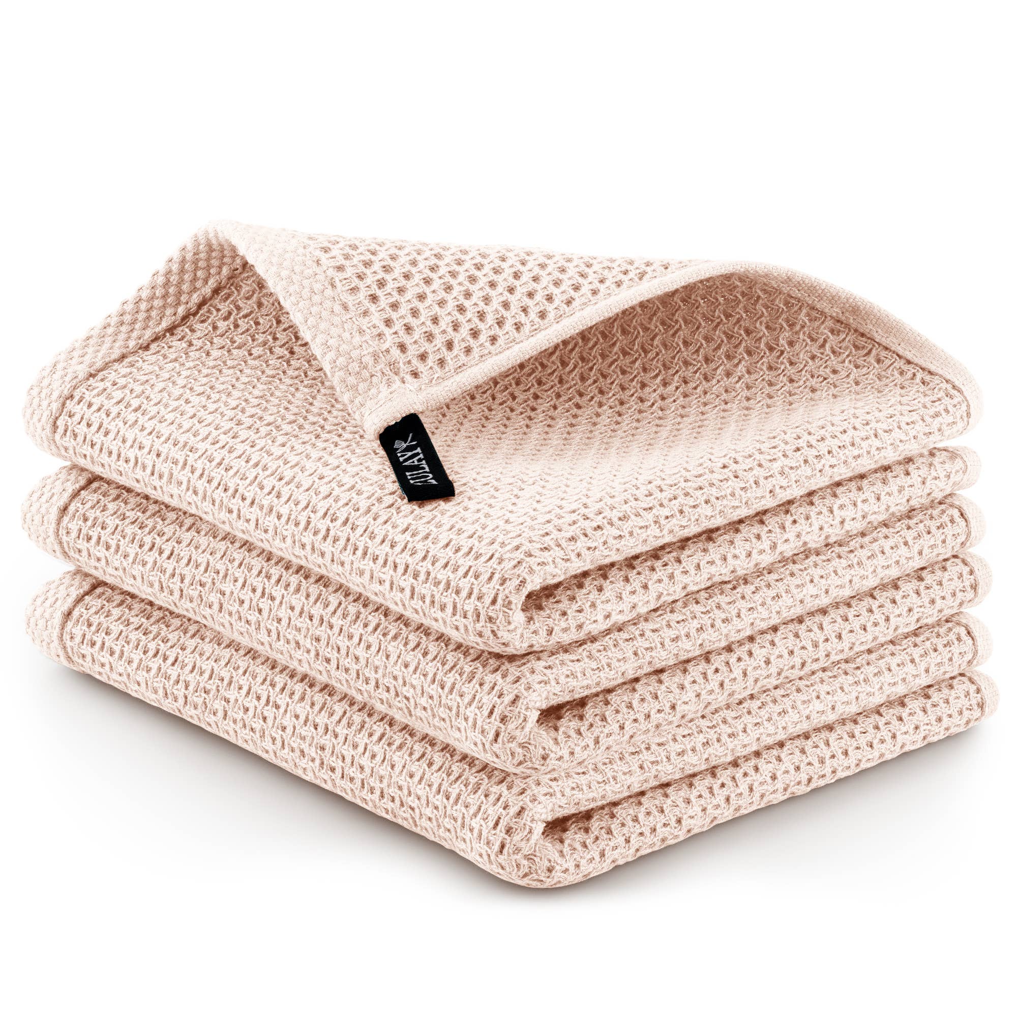 Zulay Kitchen - Vente Torchon - Torchons à vaisselle en tissu gaufré, 12 x 12 pouces (paquet de 3)8