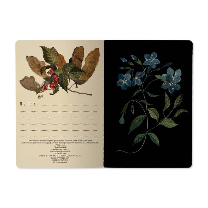 BV by Bruno Visconti - Wholesale Notebook - Small Notebook  Forest FlowersÂ