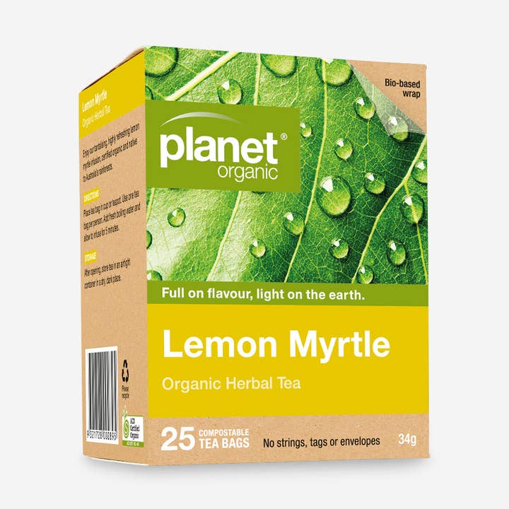 Lemon Myrtle Tea Bags for wholesale by Planet Organic