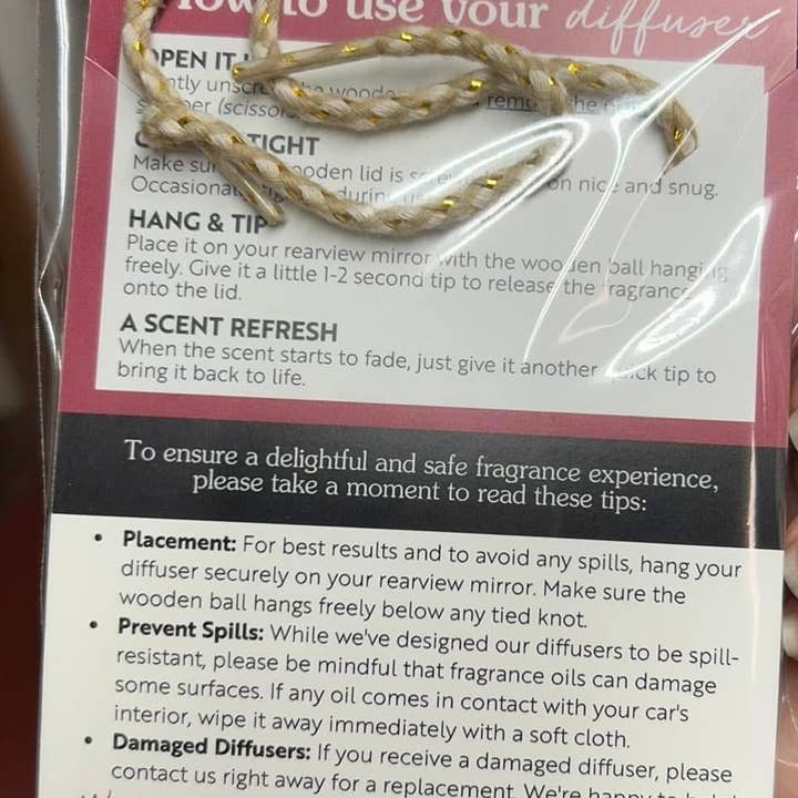 Rustic Charm Candles - Wholesale Car Freshener - Unisex - Amazing Grace Car Scent Diffuser6